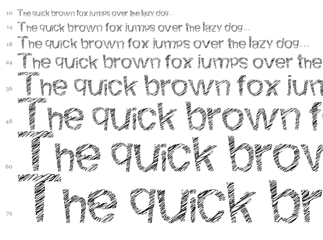 Woodcutter Fine Scketch font waterfall
